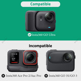 Geekria Magnetic Adapter Mount Compatible with Insta360 GO Ultra Action Camera, Quick Release Adapter Accessories Suitable for Tripod, Selfie, Vlogging (Black)