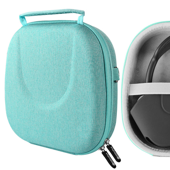 Geekria Shield Headphones Case Compatible with AirPods Max Headphones Case, Replacement Hard Shell Travel Carrying Bag with Cable Storage (Green)