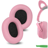 Geekria QuickFit Replacement Ear Pads for Razer Kraken Kitty V2 Pro, Barracuda, Barracuda X Headphones Ear Cushions, Headset Earpads, Ear Cups Cover Repair Parts (Pink)