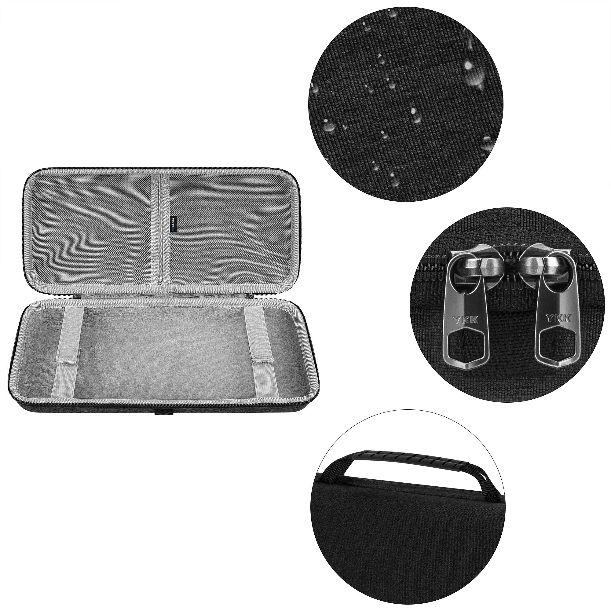Geekria 75% 84-Key Gaming Keyboard Case, Hard Shell Travel Carrying Ba