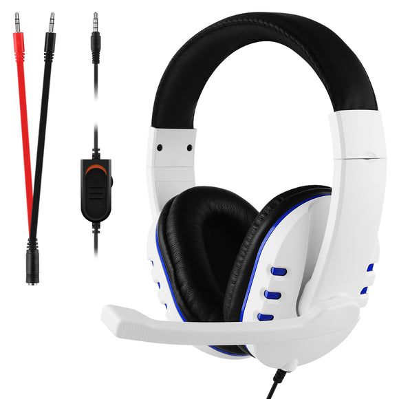 Geekria PS5 Stereo Gaming Headset, Over-Ear Headphones with 3.5mm Audio Jack Compatible with PlayStation PS5, PS4, Xbox One, Nintendo Switch, PC, Smartphones, Tablet, Laptop (White)