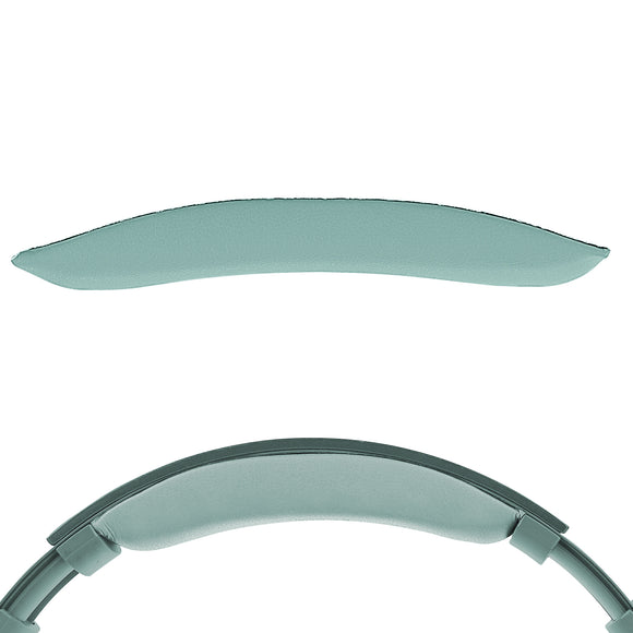 Geekria Protein Leather Headband Pad Compatible with SONY MDR-100ABN, WH-H900N, Headphones Replacement Bands, Headset Headband Cushion Cover Repair Parts (Grayish Green)