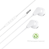 Geekria 3.5mm Earbuds with Microphone, Compatible with PS4, Google Stadia, Luna, Xbox One, Laptop, PC, Smartphone, Gaming Headset with Microphone And Volume Control, Stereo Headset. (White)