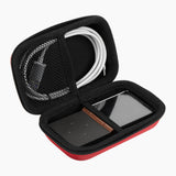 Geekria Headphone Amplifier Player UltraShell Case Compatible with FiiO M6/M7/M3K/E10K, Protective Carrying Bag with Room for Parts (Red)