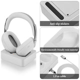 Geekria Magnetic Charging Stand Compatible with Sony WH-1000XX 1000X THE COLLEXION Headphones, 3D-Printed Resin Dock with 2 USB-C Magnetic Tips and 6.2 ft USB-A Cable, Grey