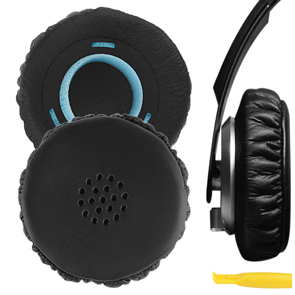 Geekria QuickFit Replacement Ear Pads for SONY MDR-XB300 Headphones Ear Cushions, Headset Earpads, Ear Cups Cover Repair Parts (Black)