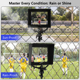 Geekria Foldable Smartphone Sunshade Hood with Phone Mount, Anti-Glare Phone Screen Shade with 1/4" Tripod Thread for Outdoor Video Recording, Fits 4.0-7.2" Smartphones