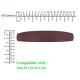 Geekria Sheepskin Headband Pad Compatible with Bowers & Wilkins Px8 /Px7 S3/ Px7 S2/ Px7 S2e (Not Compatible with Px7) Headphones, Replacement Band Repair Part (Royal Burgundy)