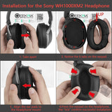 Geekria Earpad and Headband Cover Replacement for Sony WH1000XM2, MDR1000X Headphone / Ear Cushion / Replacement Ear Pads / Earpads + Headband Protector / Headband Sleeve / Headband Padding