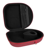 Geekria Shield Headphones Case Compatible with Sony WH-XB910N, WH-CH720N, WH-1000XM5, WH-CH520, MDR-XB950BT Case, Replacement Hard Shell Travel Carrying Bag with Cable Storage (Red)