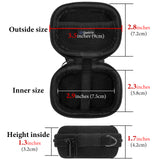 Geekria Shield Earbud Case Compatible with Apple Airpods pro, Technics EAH-AZ100, Beats Studio Buds, Replacement Hard Shell Travel Carrying Bag with Carabiner Clip (Black)