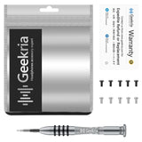 Geekria Replacement Screws + Screwdriver Tool Kit, Replacement Parts / Replacement Headband Repair Fix Parts Fits Beats Studio 3.0, Studio 2.0 Wireless Headset, With 10 Pcs (Grey)