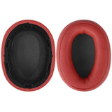 Geekria QuickFit Replacement Ear Pads for Sony MDR-100ABN, WH-H900N Headphones Ear Cushions, Headset Earpads, Ear Cups Cover Repair Parts (Twilight Red)
