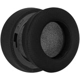 Geekria Comfort Mesh Fabric Replacement Ear Pads for Corsair Virtuoso PRO Headphones Ear Cushions, Headset Earpads, Ear Cups Cover Repair Parts (Black)