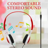 Geekria 12 Pack Classroom Headphones, Adjustable Wired Kids Headphones with 3.5mm Jack, Bulk On-Ear Headsets for School, Students, Libraries, Computer Lab