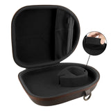 Geekria Shield Headphones Case for On-Ear/Over-Ear Headphones, Replacement Hard Shell Travel Carrying Bag with Cable Storage, Compatible with Soundcore, JBL, Bang&Olufsen, Sony Headsets (Brown)