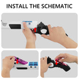 Geekria Game Gun Compatible with Nintendo Switch/OLED Joy-Cons Grip, Fit for Splatoon, Resident Evil, Juarez, Hunting Simulator, Wolfenstein, Sniper Elite, Type Shooting Gaming Accessories