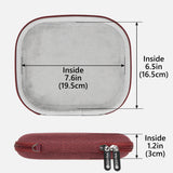 Geekria Shield Headphones Case Compatible with Sony WH-CH520/CH510, AKG Y50BT, JBL Tune 510BT, Replacement Hard Shell Travel Carrying Bag with Cable Storage (Red)