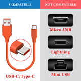 Geekria USB-C Earbuds Short Charging Cable for Beats Powerbeats Pro 2, AirPods 4/3, AirPods Pro 2, Studio Pro, Solo 4 - Fast Charging, Durable (1ft/30cm, 1 Pack)