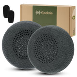 Geekria Comfort Mesh Fabric Replacement Ear Pads for Logitech Zone Wireless, Zone 900 (Do Not Fit Zone Wired/ 750/ Wireless 2) Headphones, Ear Cushions (Titanium)