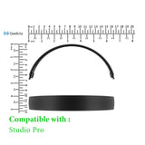 Geekria Plastic Headband Pad Compatible with Beats Studio Pro Headphones, Replacement Band Repair Part (Black)