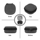 Geekria Shield Speaker Case Compatible with Bose SoundLink Micro II, Replacement Hard Shell Portable Protective Travel Carrying Bag with Cable Storage, Keychain Hook (Dark Grey)
