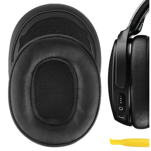Geekria QuickFit Replacement Ear Pads for Skullcandy Venue Wireless ANC Headphones Ear Cushions, Headset Earpads, Ear Cups Cover Repair Parts (Black)