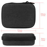 Geekria Carrying Case Compatible with DJI Osmo Action 5 Pro, 4, 3 Camera Protective Case, Hard Shell Travel Storage Bag with Cable Storage for Action5 Pro Accessories (Dark Grey)