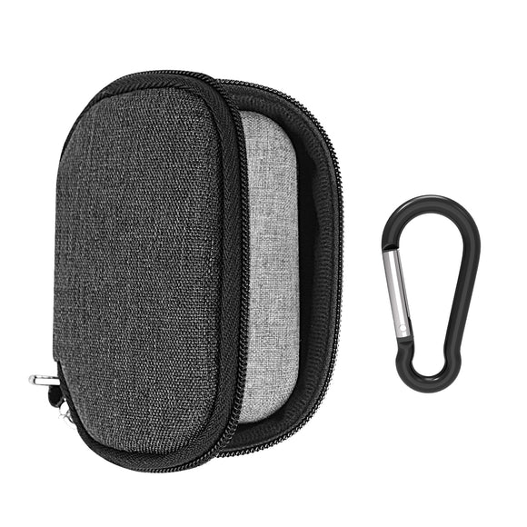 Geekria Earbuds Carrying Case Compatible with Logitech G FITS True Wireless Gaming Earbuds Case, Replacement Protective Travel Pouch Bag with Cable Storage (Dark Grey)