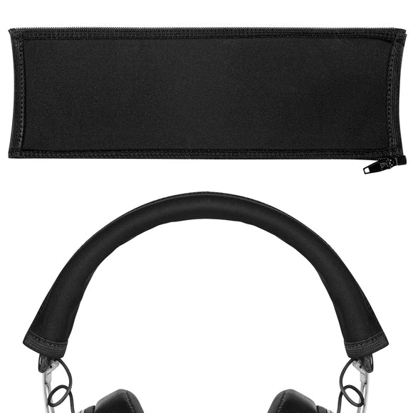 Geekria Headband Cover Compatible with Sennheiser Momentum 2 3 Over-Ear, Momentum 2 On-Ear, HD201 Headphones, Head Cushion Pad Protector, Replacement Repair Part, Easy DIY Installation (Black)