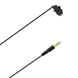 Geekria Sleep Earplugs, 6.6 ft / 200cm Mono Earbud Single Ear Noise Isolating Earphone, 3.5 mm Tangle-Free Sleep Headphones for Side Sleepers In-Ear Wired Headphones (Without Mic / Black)