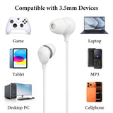 Geekria Sleeping Headphones for Side Sleepers, 3.5mm Wired Soft Silicone In-Ear Earbuds with Mic & Volume Control, Noise Cancelling Earphones for Sleep, Travel & Meditation (3.9FT)