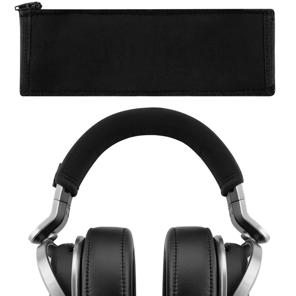 Geekria Flex Fabric Headband Cover Compatible with Sony MDR-HW700, HW700DS Wireless Headphones, Head Cushion Pad Protector, Replacement Repair Part, Sweat Cover, Easy DIY Installation (Black)