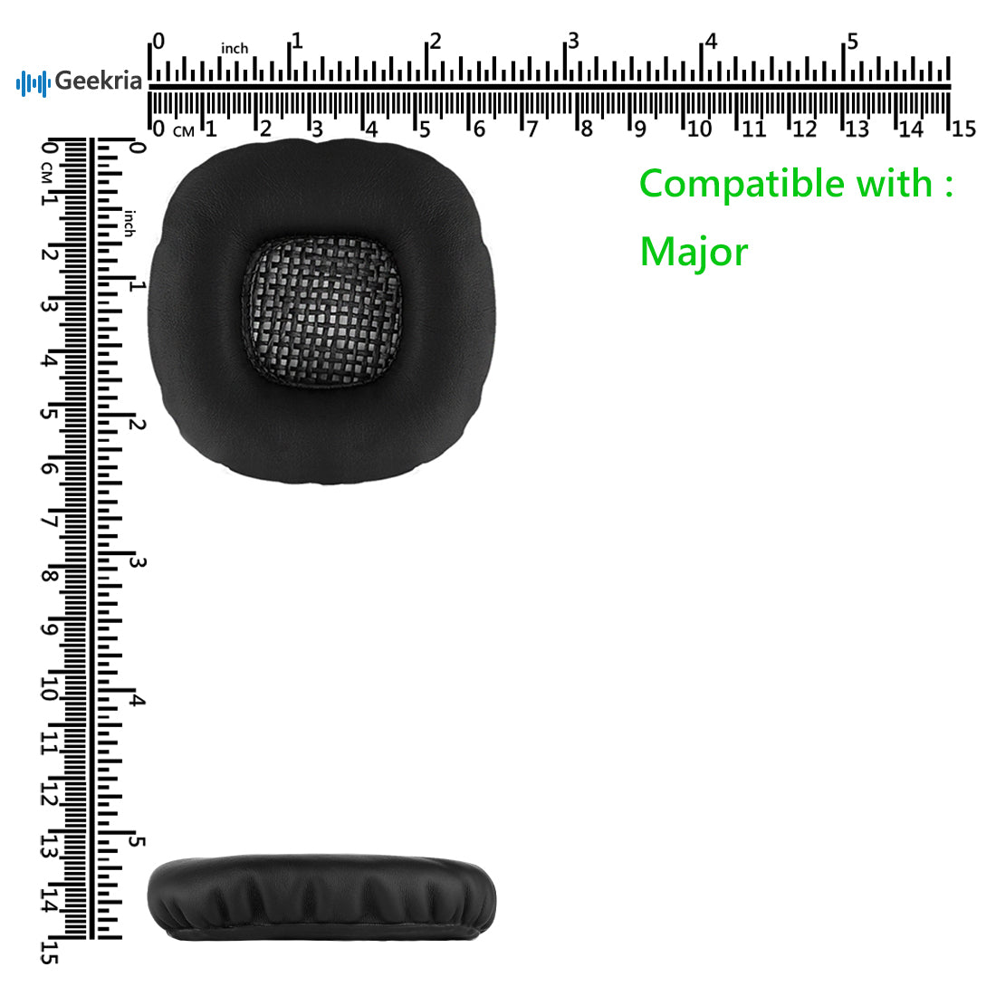 Geekria QuickFit Replacement Ear Pads for Marshall Major/MajorII/Major