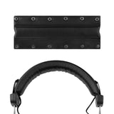 Geekria Protein Leather Headband Pad Compatible with Beyerdynamic DT990PRO, DT990, DT880, DT860, Headphones Replacement Band, Headset Head Cushion Cover Repair Part (Black)