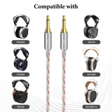 Geekria Apollo 4.4mm Balanced Male to Dual 2.5mm Male Headphone Upgrade Cable Compatible with HIFIMAN HE400S, HE-400i, HE560, HE350, HE1000 V2, 4-Core 6NOCC Copper Wire (4.9FT / 1.5M)