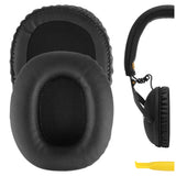 Geekria QuickFit Replacement Ear Pads for Marshall Monitor Headphones Ear Cushions, Headset Earpads, Ear Cups Cover Repair Parts (Black)