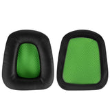 Geekria QuickFit Replacement Ear Pads for Razer Chimaera, Electra Headphones Ear Cushions, Headset Earpads, Ear Cups Cover Repair Parts (Black /Green )