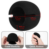Geekria for Creators Foam Windscreen Compatible with ZOOM H4 essential Recorder, Mic Wind Cover, Sponge Filter, Portable Digital Recorder (Black / 2 Pack)