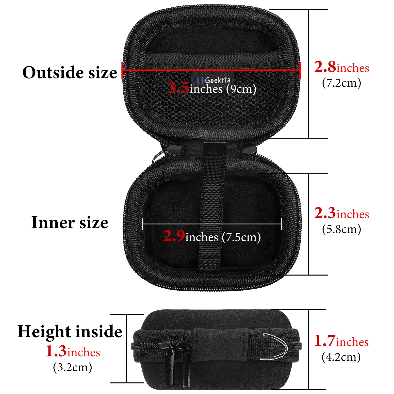 Geekria Shield Earbuds Case Compatible with Technics, Google, TOZO, JL