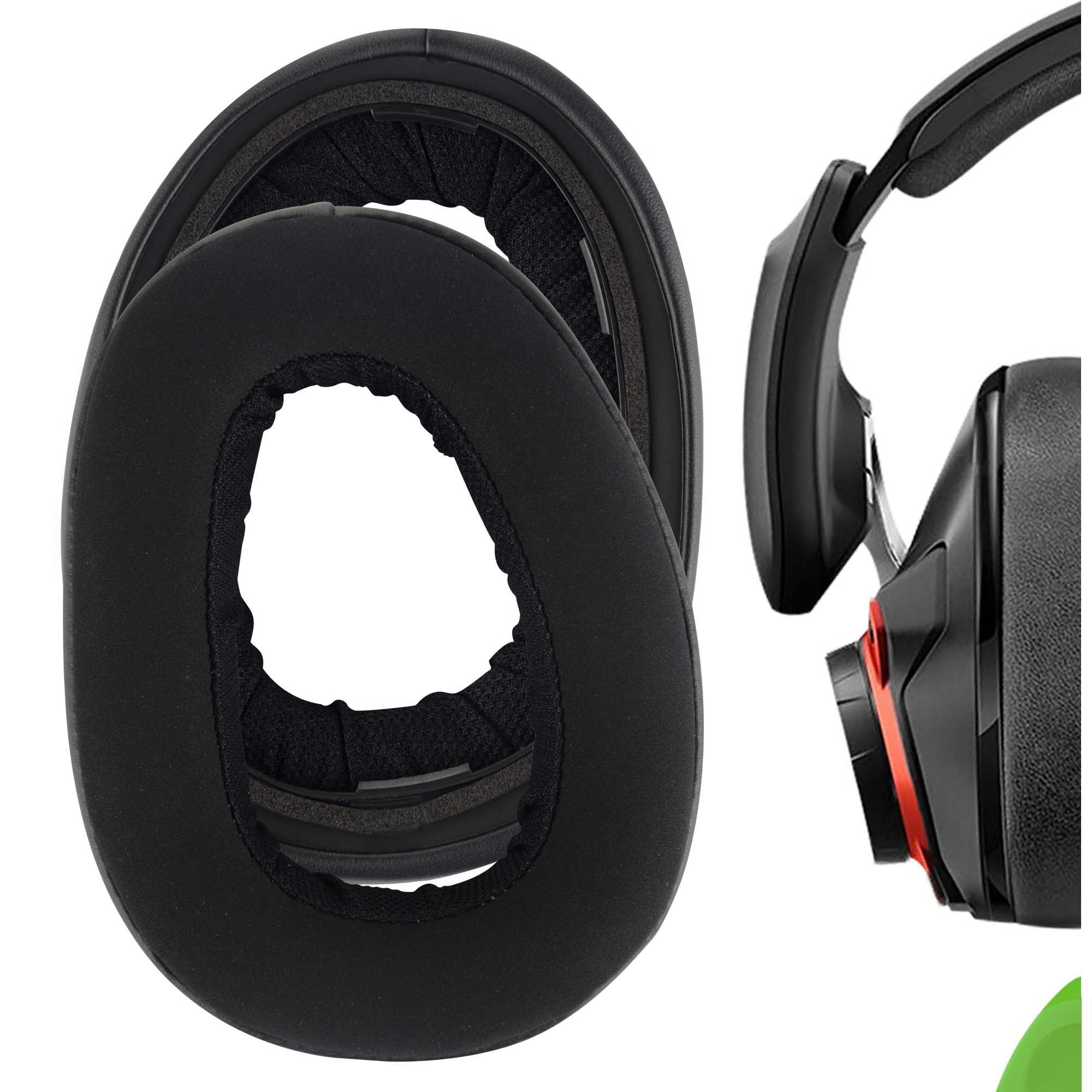 Geekria Comfort Hybrid Velour Replacement Ear Pads for Sennheiser GSP