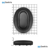 Geekria Replacement Ear Pads Compatible with Sony MDR-1AM2 ( MDR1AM2 MDR-1AM2/B) Headphones, Repair Parts with Video Guide (Black / Plastic Ring)