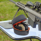 Geekria Shield Headphones Case Compatible with Howard Leight Impact Sport, Walker's Digital Razor PRO, Slim X-TRM, Slim Earmuffs, Replacement Hard Shell Travel Carrying Bag (Dark Grey)