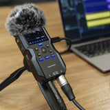 Geekria for Creators Furry Windscreen Compatible with ZOOM H4 essential Handy Recorder, Mic DeadCat Wind Cover Muff, Fluff Cover Windshield, Portable Digital Recorder (Grey / 2 Pack)