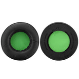 Geekria QuickFit Replacement Ear Pads for Razer Kraken 7.1 Chroma V2 USB Gaming Headset Headphones Ear Cushions, Headset Earpads, Ear Cups Cover Repair Parts (Black / Green )