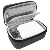 Geekria for Creators Microphone Carrying Case Compatible with Hollyland Lark M2S Charging Case, Mic Hard Shell Travel Bag, Portable Travel Bag with Cable Storage (Grey)