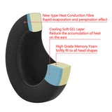 Geekria Sport Cooling Gel Replacement Ear Pads for Beats Studio 2 (B0501) Headphones Ear Cushions, Headset Earpads, Ear Cups Cover Repair Parts (Black)