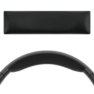 Geekria Protein Leather Headband Pad for SONY MDR-100AAP Headphones (Not Compatible with SONY MDR-100ABN), Replacement Band Repair Part (Black)