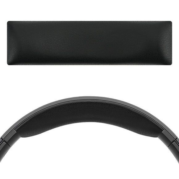 Geekria Protein Leather Headband Pad for SONY MDR-100AAP Headphones (Not Compatible with SONY MDR-100ABN), Replacement Band Repair Part (Black)