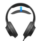 Geekria Protein Leather Headband Pad for SONY MDR-100AAP Headphones (Not Compatible with SONY MDR-100ABN), Replacement Band Repair Part (Black)